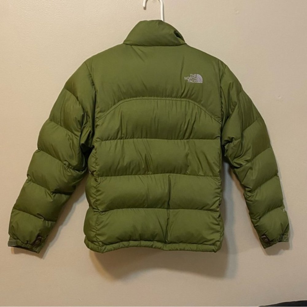 The North Face Women’s 1996 Retro Nuptse 700 down green down puffer Jacket - Picture 7 of 14